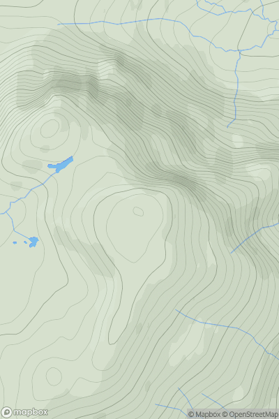 Thumbnail image for Glas Bheinn [Applecross to Achnasheen] showing contour plot for surrounding peak